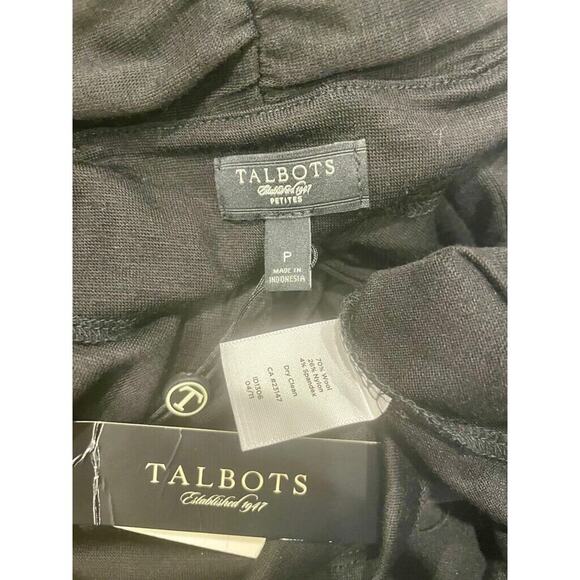 TALBOTS FIT AND FLARE MAXI DRESS SIZE XS BLACK SOPHISTICATED MINIMALIST CHIC - Picture 5 of 16